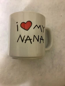 Vintage Russ Berrie & Co Cup Mug I love My Nana Item No 8084 Made in Japan - Picture 1 of 4