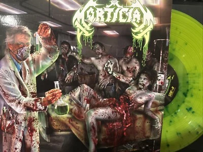 Mortician – Re-Animated Dead Flesh LP 2016 Hells Headbangers NM [Green Splatter] Foto 1 de 4