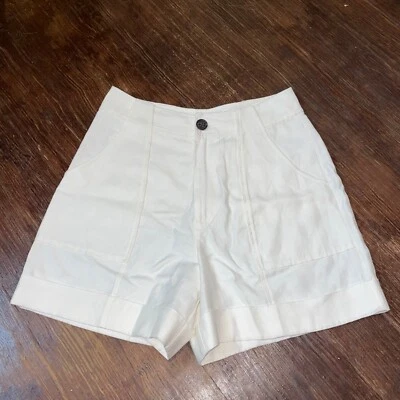 Pantalones Cortos Rails Maryam Mezcla de Lino en Lotus Talla 2 Foto 1 de 4