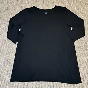 J Jill Womens S Wearever Collection Tunic Dress V Neck 3/4 Sleeve Capsule Basic - Picture 1 of 6