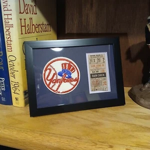 1963 New York Yankees Ticket Stub & Patch Vintage Memorabilia Collectible - Picture 1 of 6