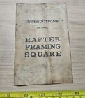 Vintage Rafter Framing Square Advertising Ephemera 