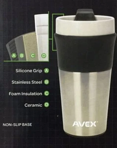 1 x Contigo Avex Coffee Ceramic Stainless Steel Insulated Mug | 354ml New - Picture 1 of 4