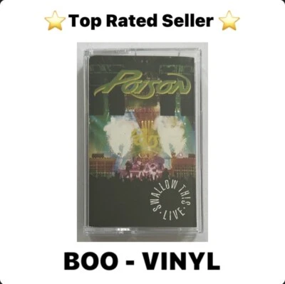 Poison - Swallow This Live - Cassette Tape European Issue Ex / Mint Condition - Image 1 of 4