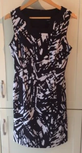Ronni Nicole Ladies Dress Size 8 Black White Uk 8 SIZE 8 DRESS USED - Picture 1 of 12