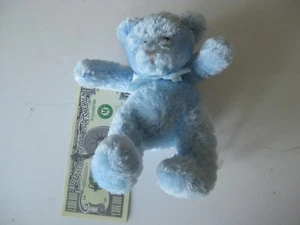 Light Sky Blue Teddy Bear baby shower gift new with tags small soft boy girl 5" - Picture 1 of 3