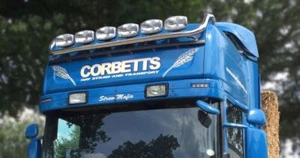 Roof Bar - No Bracket To Fit Scania P G R 6 Series Topline 2009+ Stainless Steel - Picture 1 of 12