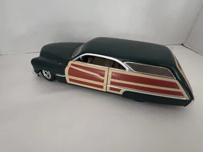 1950 MERCURY Woodie HOT WHEELS Station Wagon ELWOODY 11" long  1:18 scale READ - Image 1 of 4