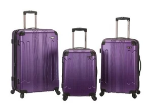 Rockland F190-PURPLE Luggage Set - Purple 3 Pieces - Picture 1 of 1