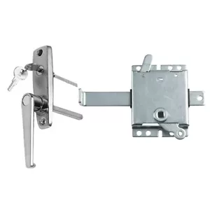 Garage Door L-Handle Lock with Inside Slide Lock Latch Mechanism Set - Right ... - Picture 1 of 1