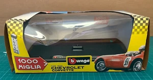 Bburago 1957 Chevrolet Corvette 1:24 scale 1000 Miglia 1224 BOX & BASEPLATE ONLY - Picture 1 of 13
