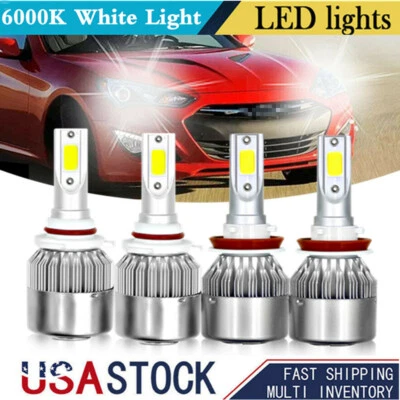 Kit de faros LED combinados de haz alto + bajo 6000K para Cadillac SRX 2010-2016 Foto 1 de 4