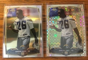 2014 TOPPS CHROME FOOTBALL MARION GRICE RC #122 XFRACTOR + BASE CHARGERS - Picture 1 of 1