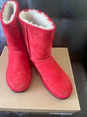 UGG  MICKEY MOUSE 🐭 Swarovski Crystal Red Boots  $230.00. Size 11 Women. - Image 1 of 4