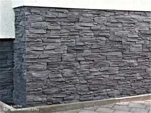 Riemchen Verblender, Wandverkleidung, Stein Fassade VerblFlorenzia in Dkl. Grau - Bild 1 von 11