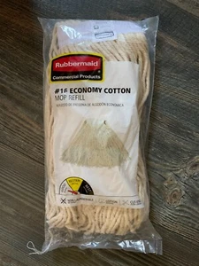 4-Pack Rubbermaid Commercial Mop Heads Refills #16 Cotton Cut Ends Wet - Picture 1 of 1