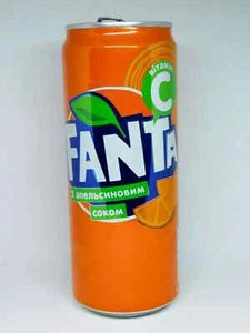 Empty Soda Can FANTA Regular Design Drink Can 330 ml. Ukraine 2022 Top Open ๐บ๐ฆ - Picture 1 of 6