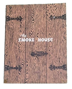 Menú de restaurante The Smoke House vintage de los años 40 Toluca Lake Burbank California CA - Imagen 1 de 4