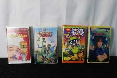 VHS lot of 4 tapes, Rugrats, Matilda, Quest for Camelot, Mouse Hunt - Image 1 of 4