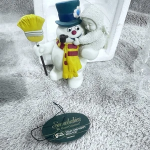 Frosty der Schneemann Snowbabies Abteilung 56 Jolly and Happy With You Ornament - Bild 1 von 11