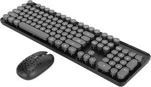 Wireless Pop Keys Keyboard and Mouse Combo, 104 Keys Retro 2.4G Wireless - Picture 1 of 9