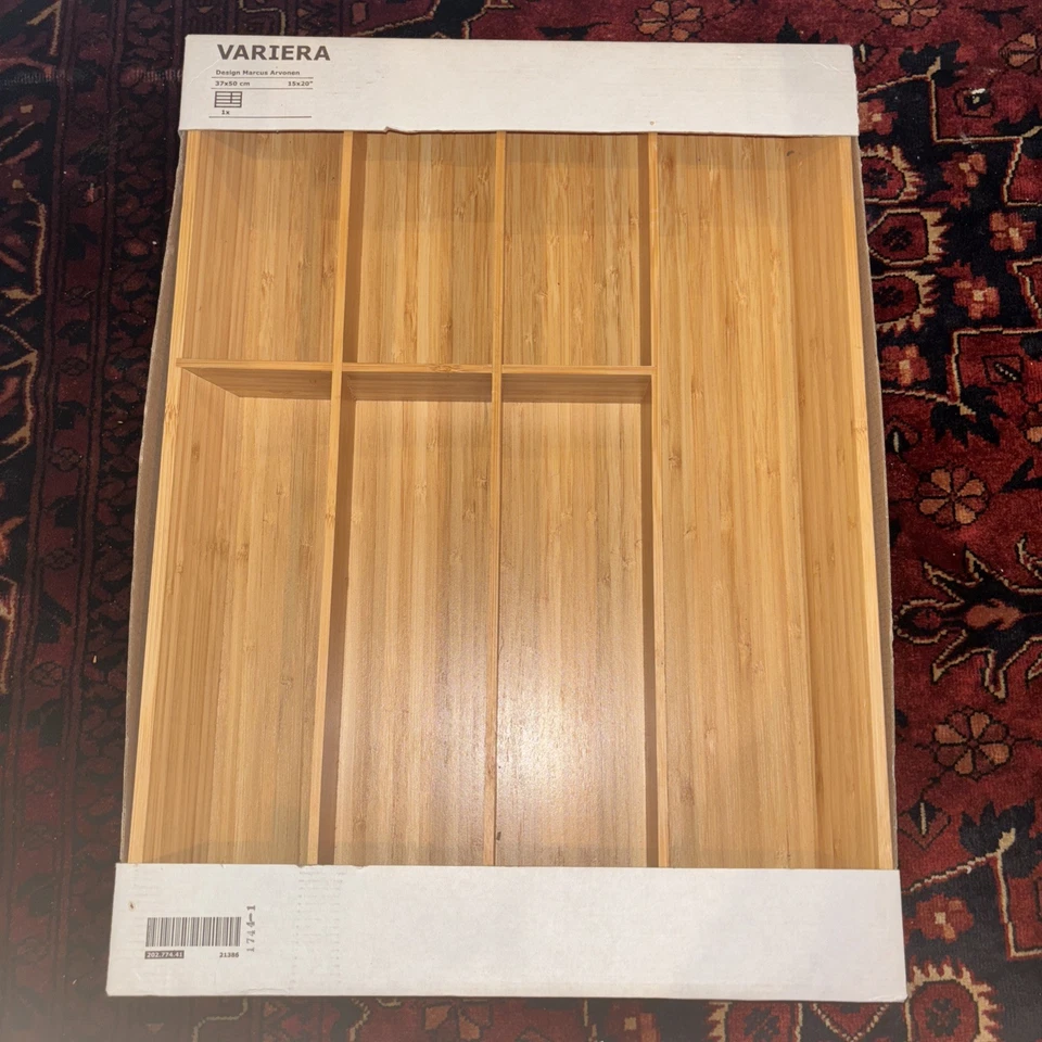IKEA VARIERA Flatware Tray Bamboo 202.774.41