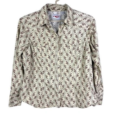 Camisa a Presión Roper Pearl Para Mujer XL Western Rodeo Vaquera Vaquera Estampada Algodón Foto 1 de 4