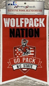 NC State Wolfpack Nation 1974 NCAA Flag Banner National Champs 1974/1983 Jimmy V - Picture 1 of 1