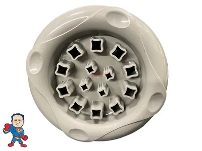 7 3/8" Face Diameter Crossfire Jet Gray Smooth Threaded In the back Master Spa - Image 1 of 4