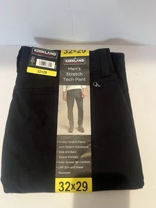 Kirkland Signature Stretch Tech Herren Hose Navy Blau 32X29 Neu - Bild 1 von 14