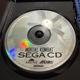 Mortal Kombat (Sega CD, 1993) Disc Only  Tested Works