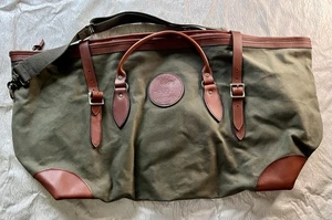 Safari Club International LIFE MEMBER SCI Bolso de Lona Grande Borde de Cuero - Imagen 1 de 21