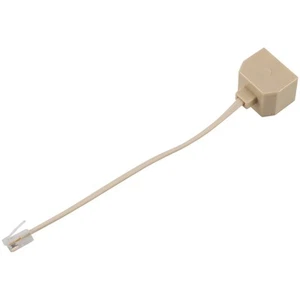 2X (telefon RJ11 linia maenna na podwójne gniazdo RJ11 rozdzielacz adapter N1I3) - Zdjęcie 1 z 9