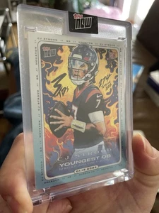 C.J. Stroud 2024 Topps Now #CJ2 Youngest QB Playoff Win Rookie Houston Texans - Bild 1 von 2