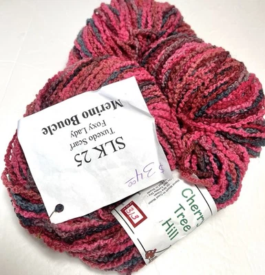 CHERRY TREE HILL YARN -MERINO BOUCLE. 1pk. FOXY LADY. I Combine Ship - Image 1 of 4