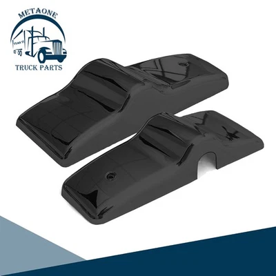 2PCS Black Door Mirror Cover Bracket Pair For Freightliner Columbia Century Foto 1 de 4