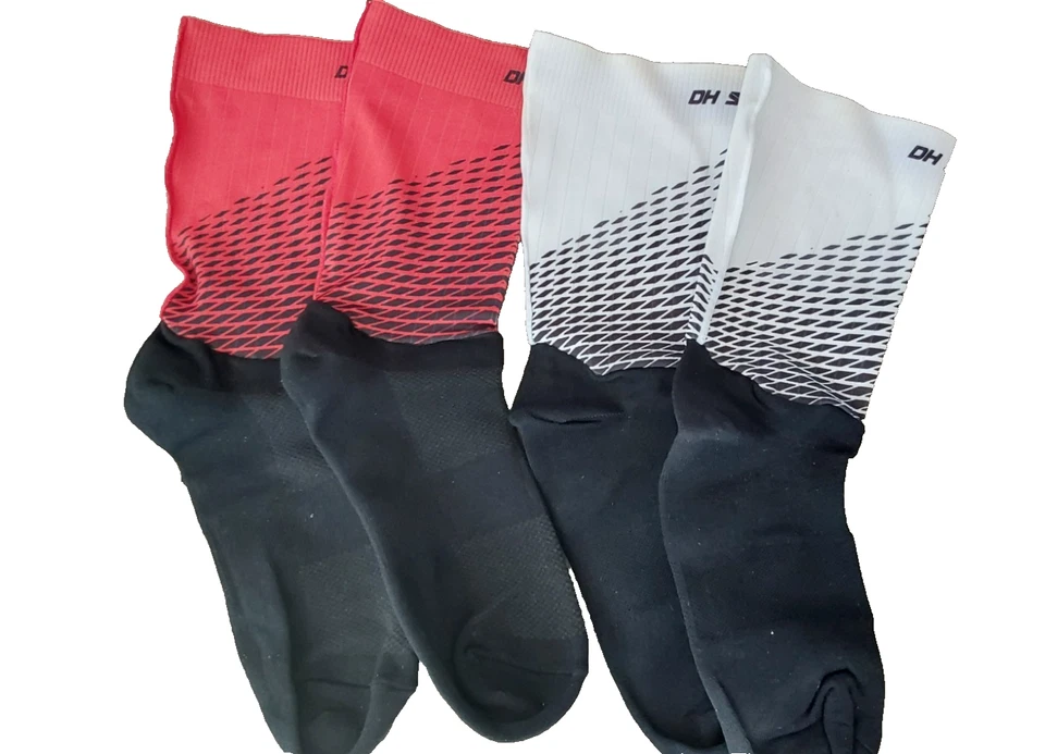 2 PAIRS ! Cyling Socks Anti Slip Silicone Hi-Tech Fabrics PRO's Choice Men Women - Image 1 of 4
