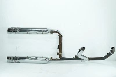 12 silenciador de tubos de escape Harley Touring Electra Glide Ultra OEM *FERRUGEM* - Imagem 1 de 4