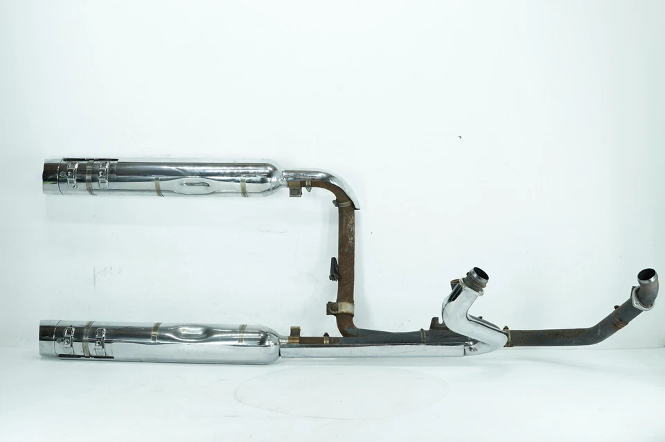 12 Harley Touring Electra Glide Ultra 原始设备制造商排气管消声器 * 漂亮 * — 第 1/4 张图片