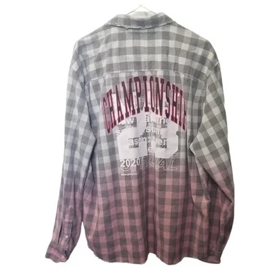 Мужская рубашка Boohoo M в клетку с длинным рукавом на пуговицах ЧЕМПИОНАТ ОФИЦИАЛЬНЫЙ... - Изображение 1 из 4