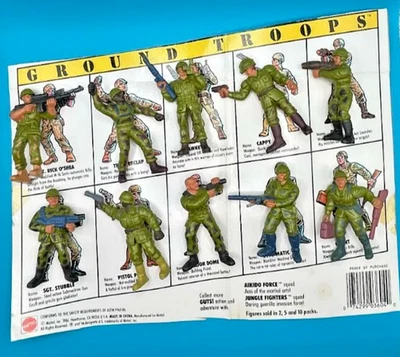 ¡Lote de colección Mattel 10 GUTS! Figuras de acción del ejército de tropas terrestres de soldado militar Foto 1 de 3