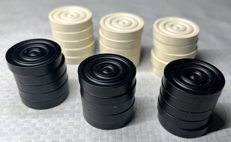 Michael Graves Backgammon Resin Playing Pieces Set of 30 Replacement Checkers - Image 1 of 3