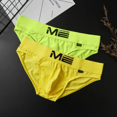 Sexy calzoncillos deportivos de algodón de cintura baja simples para hombre 8 colores Foto 1 de 4