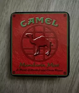 VINTAGE CAMEL MANDARIN MINT METAL CIGARETTE TIN COLLECTORS CASE - Picture 1 of 3