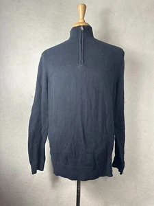 Suéter MICHAEL KORS Para Hombre Grande Negro 1/4 Cremallera - Imagen 1 de 6