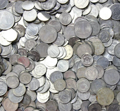 East Germany Communist 1 5 10 50 pfennig 1 2 marks 1956-1990 LOT Set - 100 Coins - Image 1 of 4