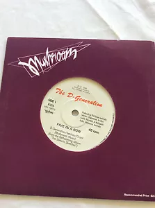 RECORD.45 RPM.D-GENERATION.CINCO EN FILA.PISSWEAK QUIZZ SHOW.MUSHROOM.1989 - Imagen 1 de 4