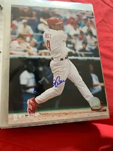 DAVID BELL AUTOGRAPHED SIGNED 8X10 PHOTO PHILADELPHIS PHILLIES #1 COA - Picture 1 of 1
