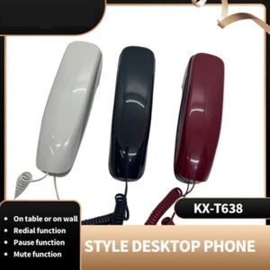 Wall Phone Fixed Landline Wall Telephones with Mute and Redial Pause English - Zdjęcie 1 z 11