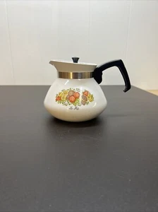 Vintage Corning Ware Teekanne Spice of Life P-104 6 Tassen mit Deckel. - Bild 1 von 11